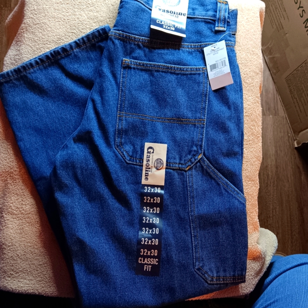 Durable Men's Gasoline Utility Contractor Grade Jeans 32x30 Classic Fit  Comfort